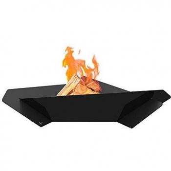W71 x L63.5 x H17 cm Weighted Triangle Garden Fire Pit by Kratki