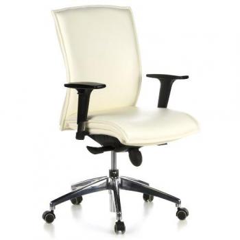 Hjh Office Murano 10 Premium Executive Chair – Cremeweiß Ledermodell