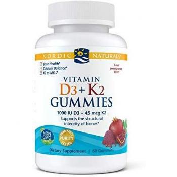 Pomegranate D3+K2 Gummies – 60 unità