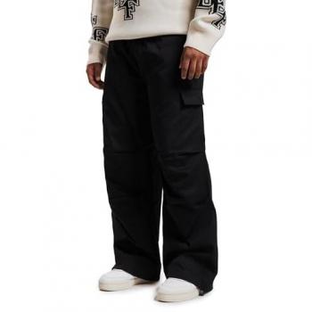 Men’s DEF Parachute Cargo Trousers Black XL
