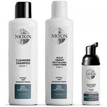 Nioxin System 2 Pflegepaket für dickeres Haar – Shampoo, Conditioner, Leave‑In