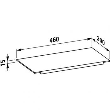 Mensola Lavabo Laufen Kartell 460x200mm