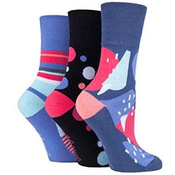 Soft Touch Lavender Grip Women’s Cotton Socks – 6 Pack, UK 4-8