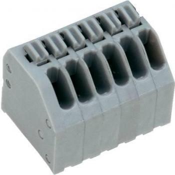 Bornier à ressort Hartmann AK4191/2KDVP‑2.5 – 0,75 mm² – 2 pôles – Gris