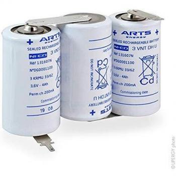 Batterie d'éclairage de secours 3 VNT DH U 3.6V 4Ah