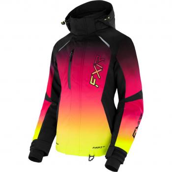 FXR Pulse – Veste de motoneige femmes couleur noir et jaune 3XL