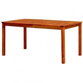 Tavolo da Giardino in Legno di Acacia 150x90x74 cm
