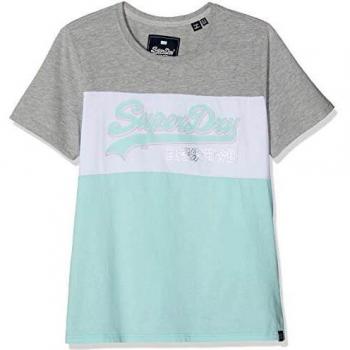 Superdry T-Shirt Vintage Logo Colour Block Entry, Multicolore
