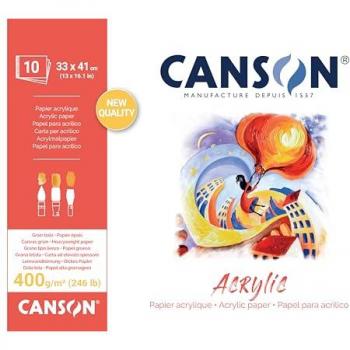 CANSON Zeichenblock für Acrylfarben 330 x 410 mm