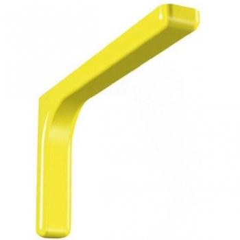 Ensemble de supports en acier avec finition plastifiée 24 cm Jaune