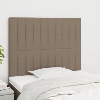 VIDAXL Testiera 2 pz Tortora 100x5x78/88 cm in Tessuto 895479