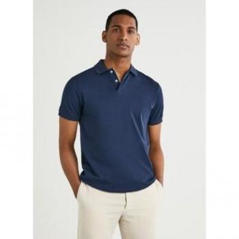 Polo Pima Hackett Blu Navy M
