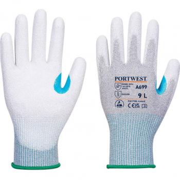 Guantes MR13 ESD de Portwest con Palma de PU y Corte Nivel C (12 Unidades)
