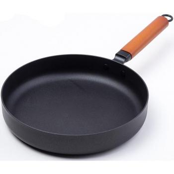 26CM Vintage Cast Iron Wok for Induction Cooker and Gas Stove