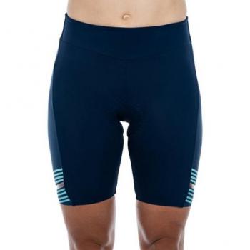 Cube Teamline L-Size Women’s Cycle Shorts – Blue/Mint/Pink Blend