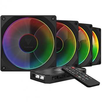 Gamdias Aeolus M3 RGB 120 mm Ventilador 2000 RPM (4 unidades)