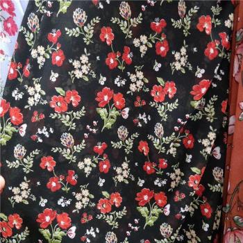 Blütenprint Chiffon für Kostüme und Blusen
