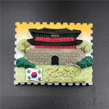 Korea World Tourism 3D Resin Refrigerator Magnet