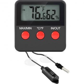 Monitor digital de temperatura y humedad para reptiles
