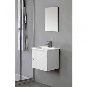 Mobile Moderno Salvaspazio Bianco Laccato 50x36,5 cm con Anta