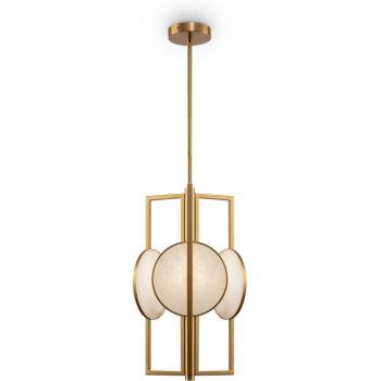 Lámpara colgante moderna Maytoni Marmo en dorado con 3 luces