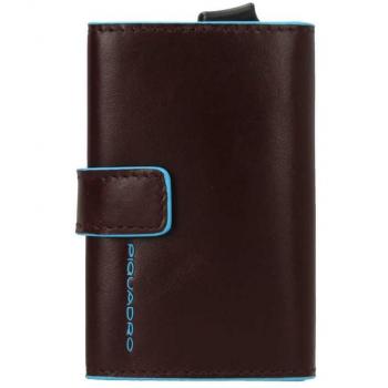 Piquadro Male Brown RFID Protected Metal Credit Card Holder, Size: ONE SIZE