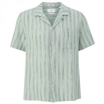 S.Oliver Resort Fit Freizeithemd in Offwhite