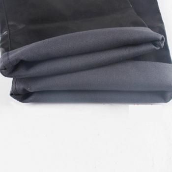 Idopy Men's Elastic Waist PU Faux Leather Outdoor Pants