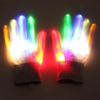 Fibre Optique Glowing Gloves – Halloween & Noël