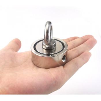 Magnetic Fishing Hook D75*28mm 160KG Double-Sided