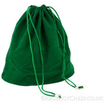 Eco-Friendly Green Drawstring Bag for Chess Pieces
