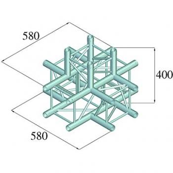 Angolo 5 Vie DECOLOCK Nero