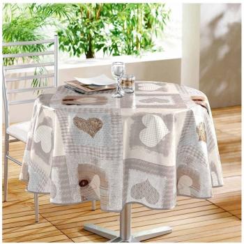 Tovaglia 160 cm Décor Cosy Coeur PVC