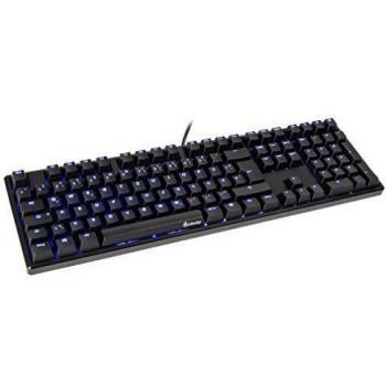 Ducky ONE MX-Black Gaming Keyboard mit blauer Beleuchtung – Schwa
