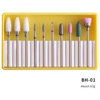 Pack 10‑pcs Polissage ongles – Manucure & Pédicure (Q84B)