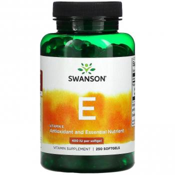 Vitamine E Naturelle Swanson 268 mg (400 UI), 250 softgels
