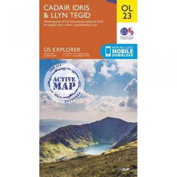 OS Explorer Active Map OL23 Cadair Idris & Llyn Tegid