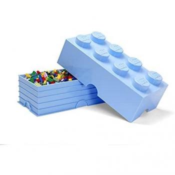 LEGO Aufbewahrungsstein 8, Stapelbox, hellblau