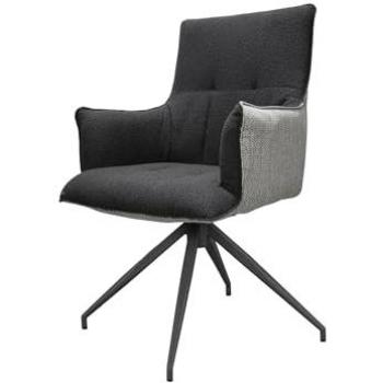 Garden Pleasure Gartenstuhl ZEVIO mit Armlehnen, dunkelgrau, 2 St