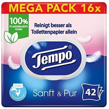 Tempo Toilettentücher Sanft & Pur 16er Pack