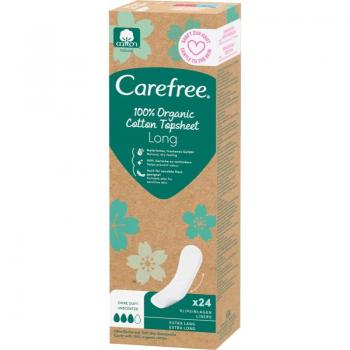 Carefree Organic Cotton Long Slipeinlagen (24 St.) – ohne Duft
