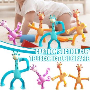 Licht‑Giraffen‑Pädagogik – Pop‑Tubes Suction Spielzeug