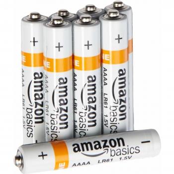 Batterie AAAA 1.5V per uso quotidiano, 8 unità Amazon Basics
