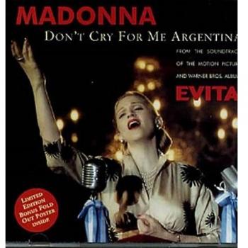 Madonna Don't Cry For Me Argentina Poster Sleeve 1996 Australian CD single 9362438302