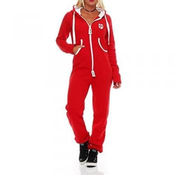 Damen Hoppe Gennadi One Piece Slim Fit Jogger Rot S