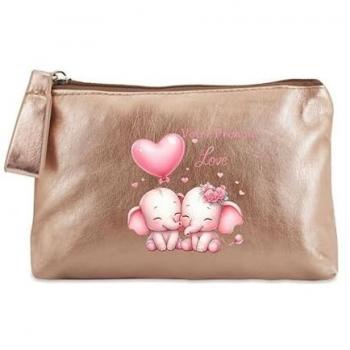 Élégant porte‑pièces doré “Love Elephant” – Sur mesure