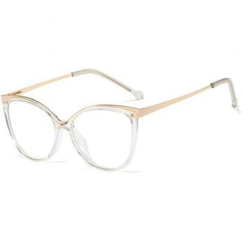 SHAUNA TR90 Retro Frauen Brille im Katzenaugen-Design mit bequemen Scharnieren