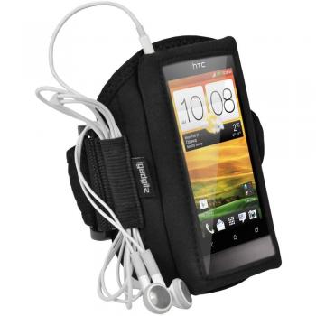 Funda Brazalete Negro para HTC One V Primo T320e