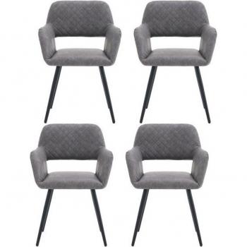 OKWISH Filigraner Metallstuhl