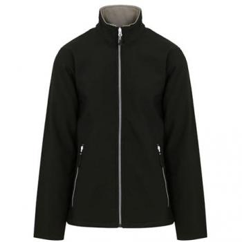 Ascender 2‑Layer Softshell Jacket Black/Mineral Grey